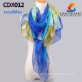 Hot Lady Scarf Girl Chiffon Shawl Charm Silk Scarves flowers Print Silk Chiffon Big Squares Beach Towels